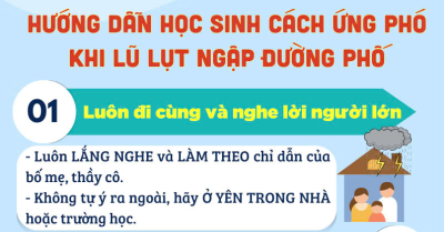 HƯỚNG DẪN CÁCH ỨNG PHÓ LŨ LỤT KHI GẬP ĐƯỜNG PHỐ