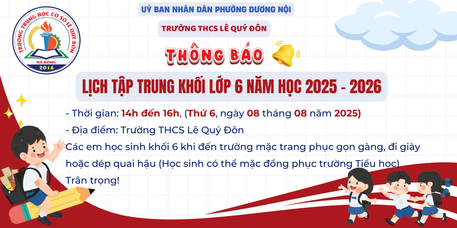 tập trung hs khối 6